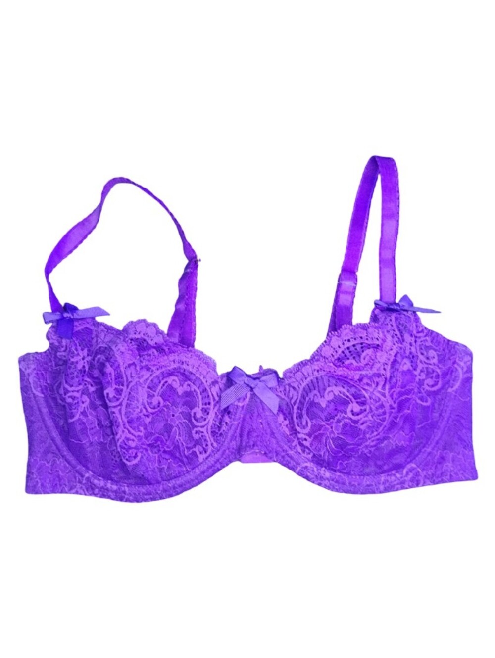 L'agent By Agent Provocateur Purple Lace Underwire Bra, Womens 36D